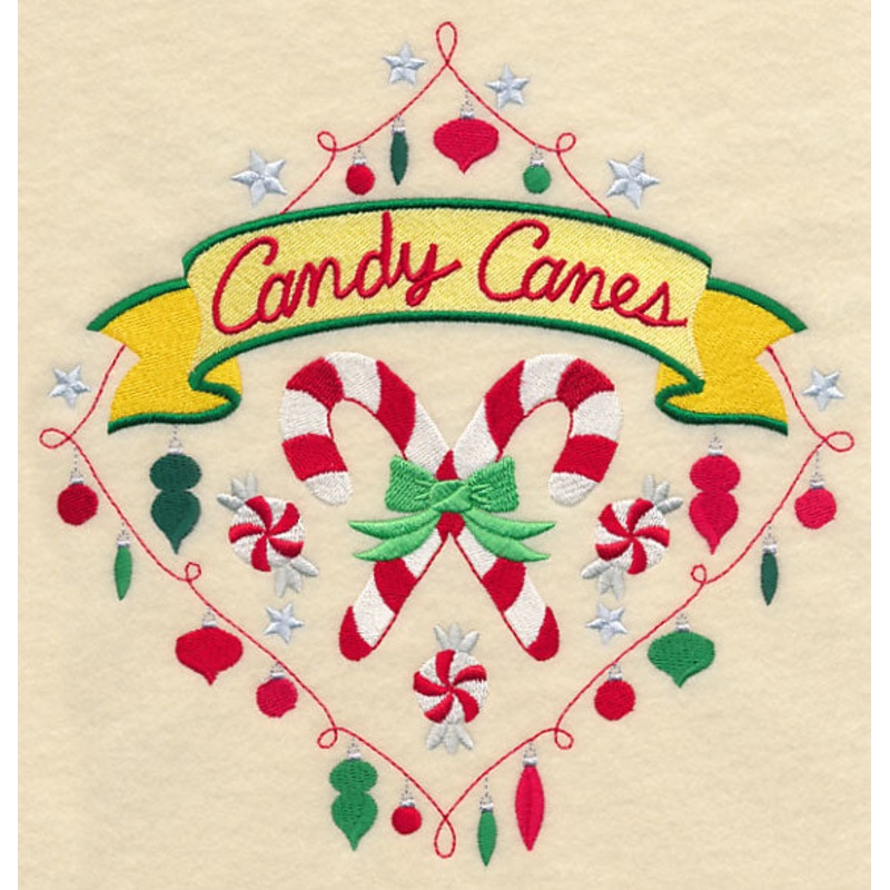 Sweet Christmas Candy Canes Diamond