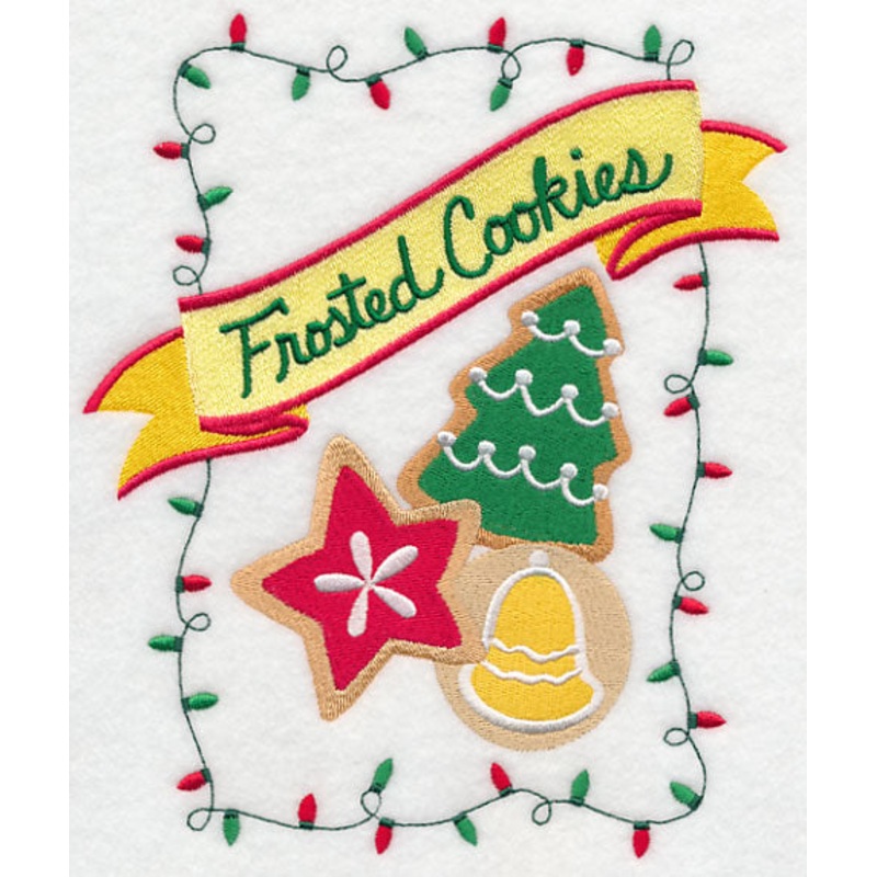 Sweet Christmas Frosted Cookies