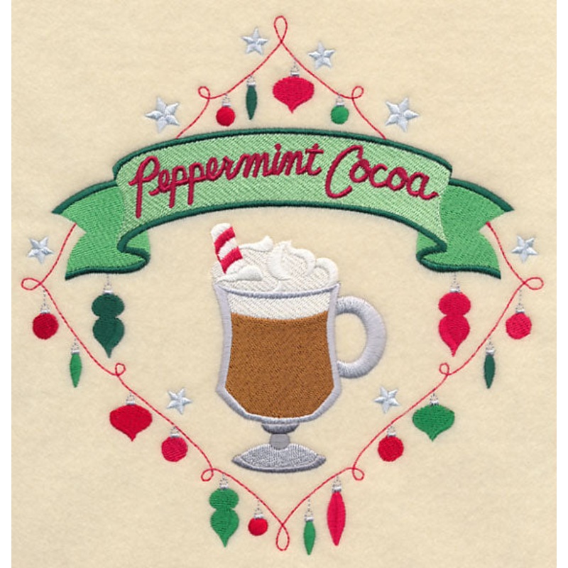 Sweet Christmas Peppermint Cocoa Diamond
