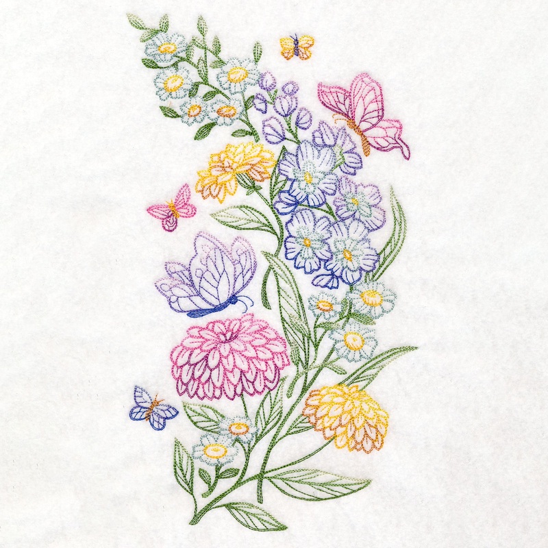 Bloom & Flutter Garden|11.75″ x 6.66″ / 298.42mm x 169.04mm|9.4″ x 5.32″ / 238.71mm x 135.23mm|7.8″ x 4.42″ / 198.09mm x 112.18mm|6.85″ x 3.88″ / 173.97mm x 98.48mm|All Sizes