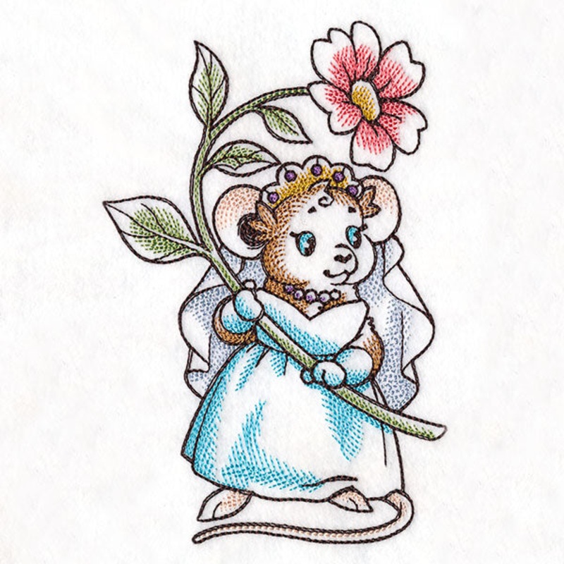 Wedding Mice With flowers – Bride
