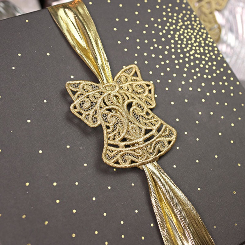 Holiday Bell Gift Topper (Lace)