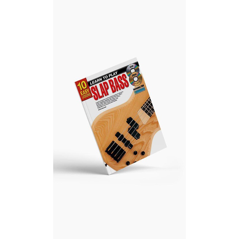 10 Easy Lessons Slap Bass Book by Peter Gelling
