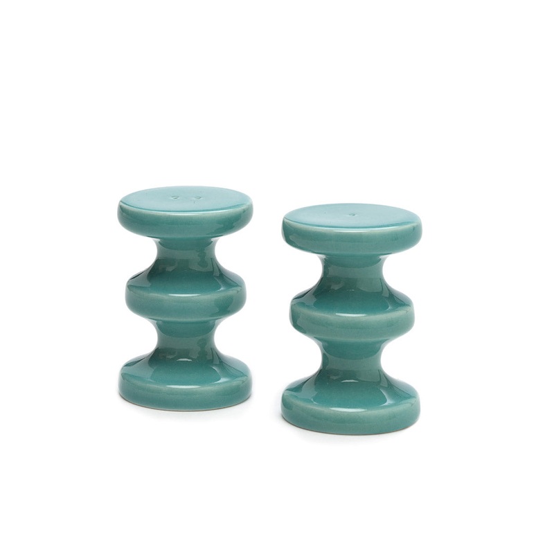 India Mahdavi – Bishop Salt and Pepper Shakers, Celadon