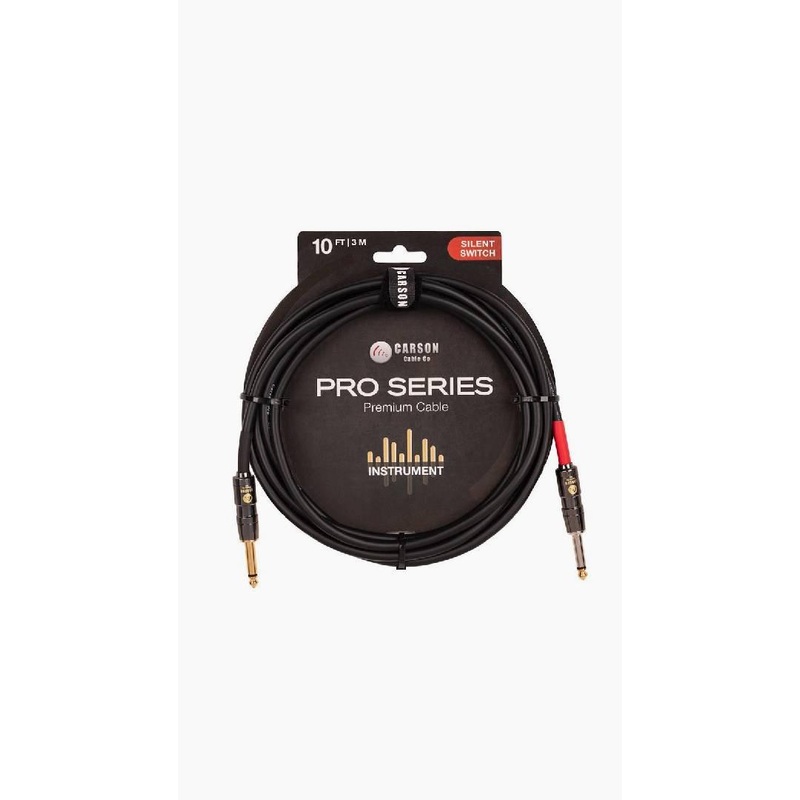 Carson Pro Series Guitar Lead 10ft Straight to Straight