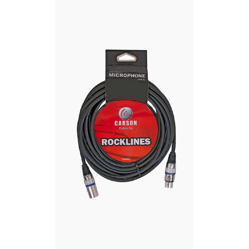 Carson Rocklines Microphone Lead 20ft XLR – XLR
