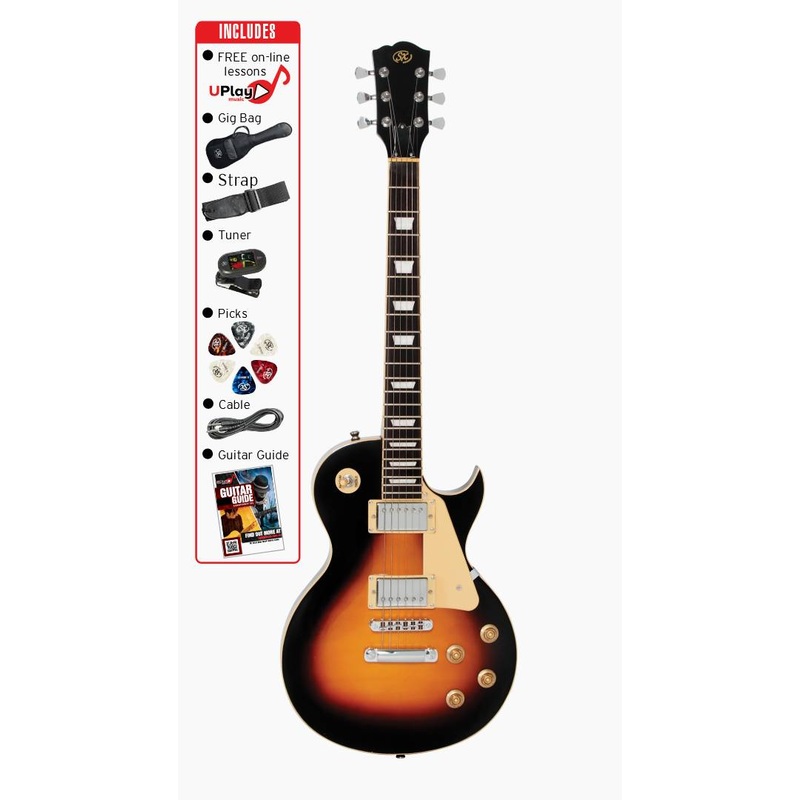 SX PKSE3SKVS Electric Guitar Pack Vintage Sunburst