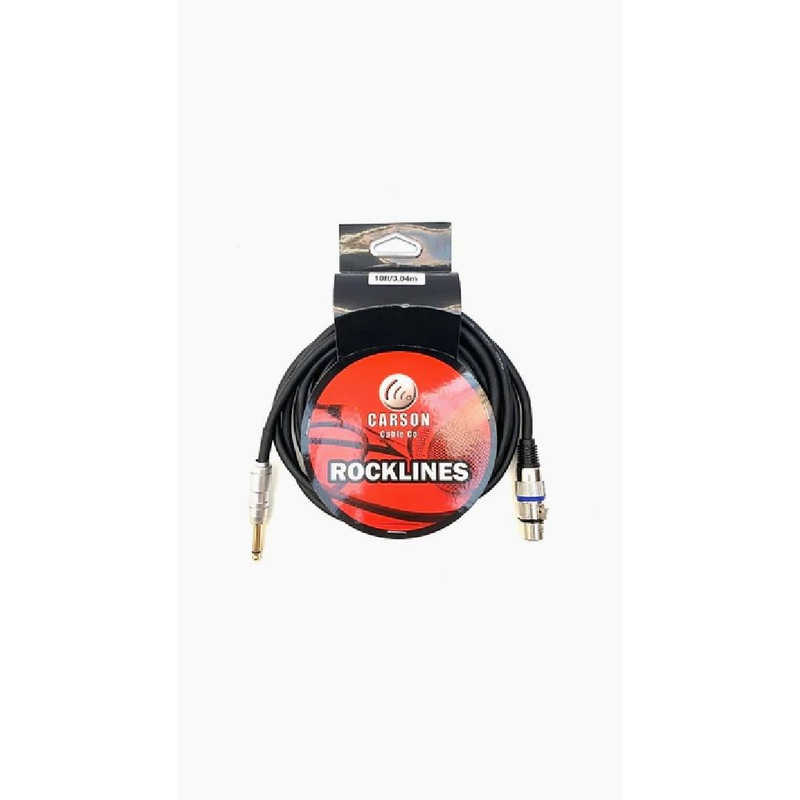 Carson Rocklines Microphone Lead 10ft XLR – Jack
