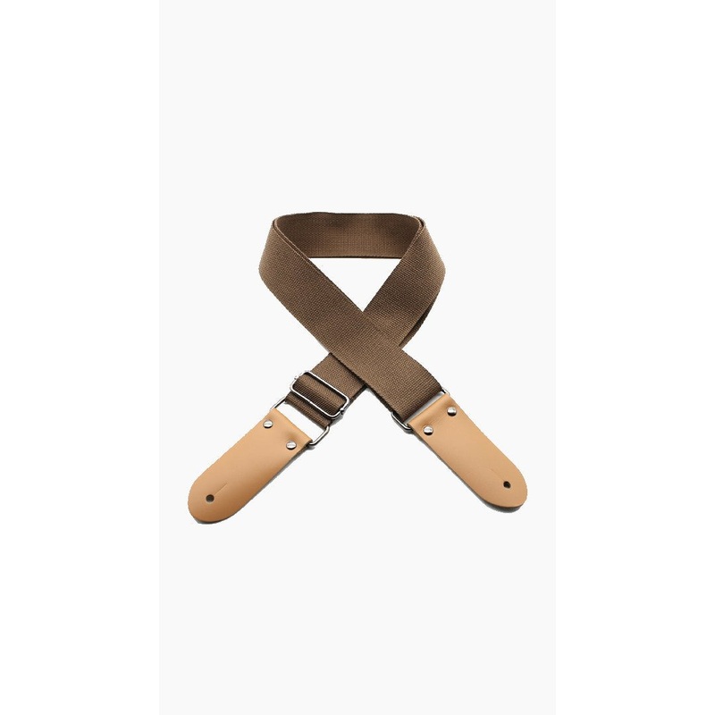 DSL 2 Cotton Guitar Strap|Brown|Yellow