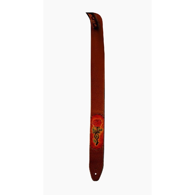 XTR Carved Leather Strap Rose Inlay