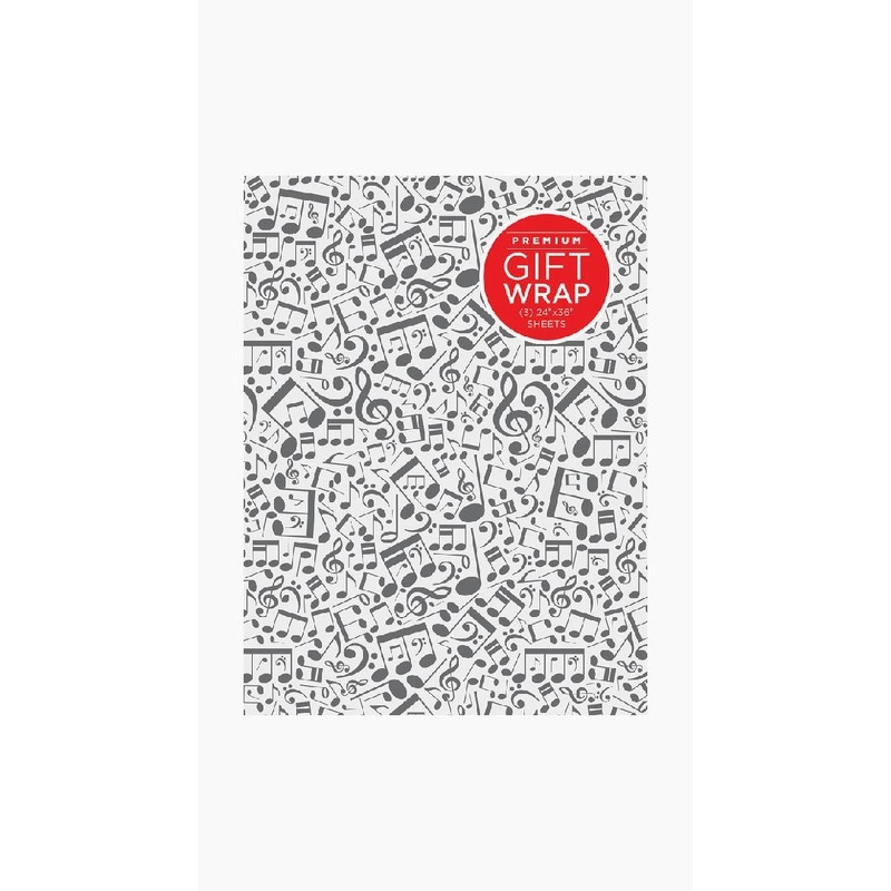 Music Notes Gift Wrap Paper