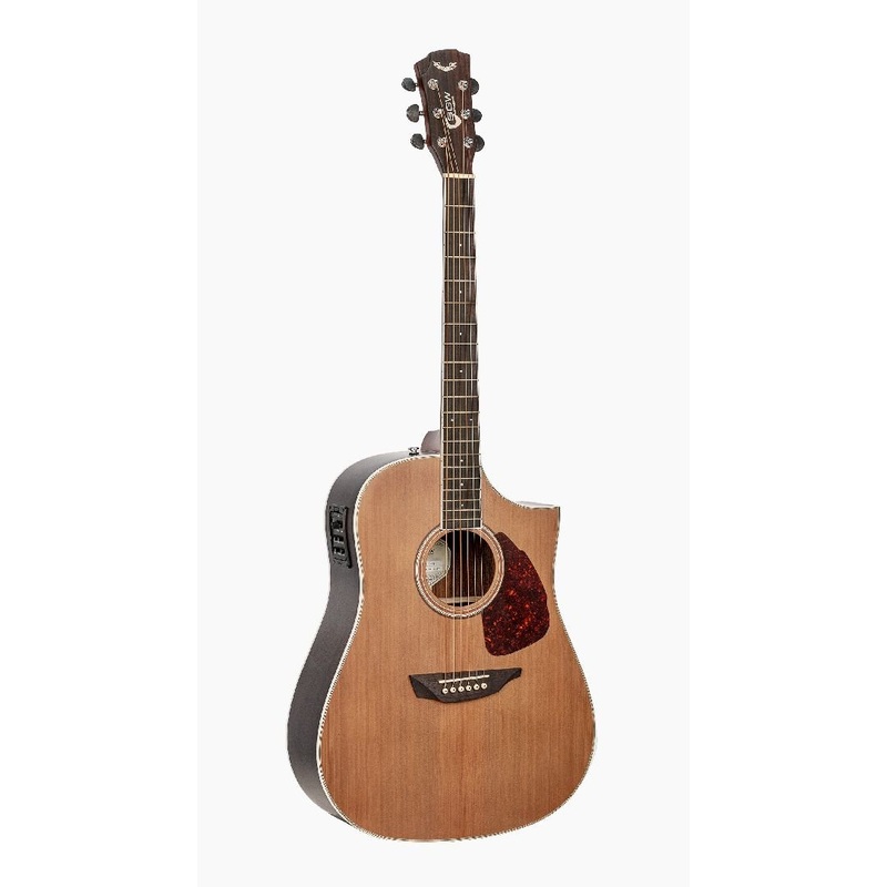 SGW 650 Series Steel String Electric/Acoustic Dreadnought Cutaway Natural Satin