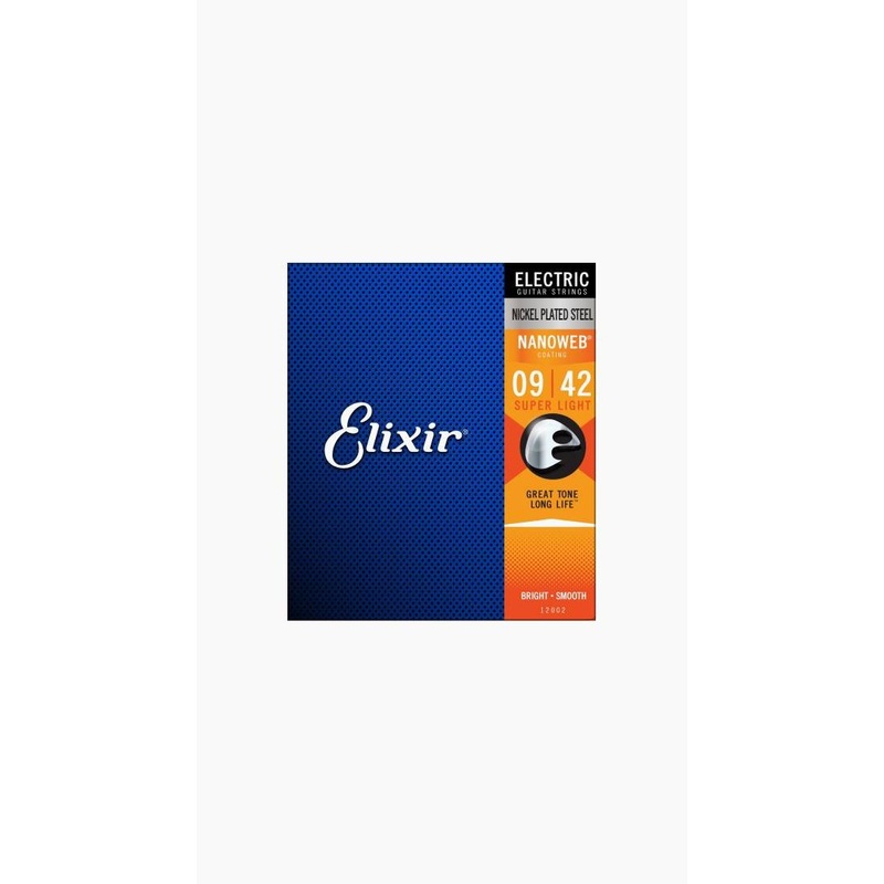 Elixir Nanoweb Nickel Plated Steel Electric Guitar Strings