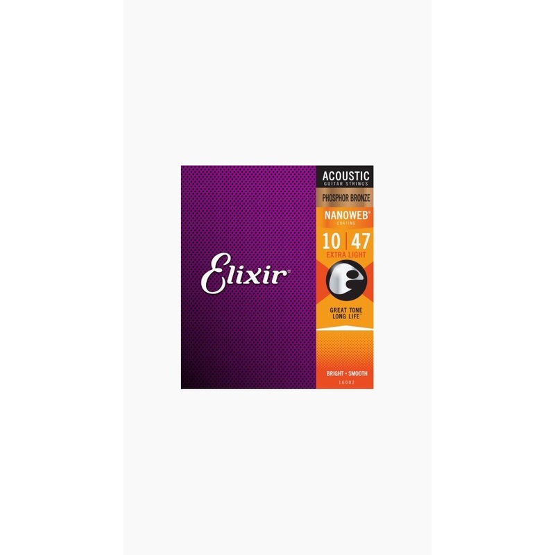 Elixir Nanoweb Phosphor Bronze Acoustic Strings