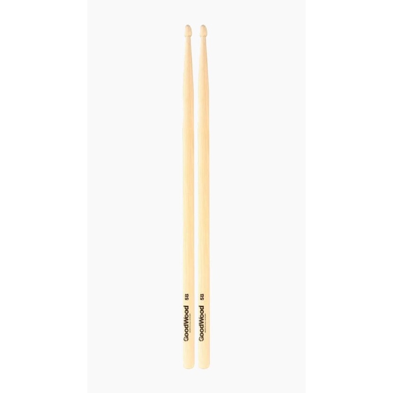 Goodwood 5B Wood Tip Hickory Drumsticks
