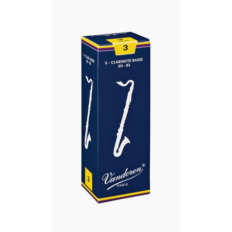 Vandoren Traditional Bb Bass Clarinet Box of 5