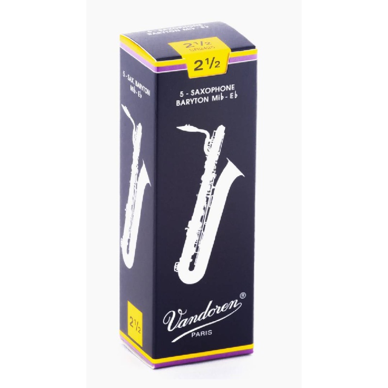 Vandoren Traditional Reeds Baritone Sax Box of 5