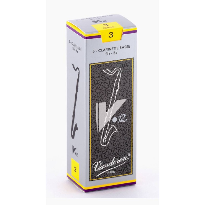 Vandoren V12 Bb Bass Clarinet Reeds Box of 5