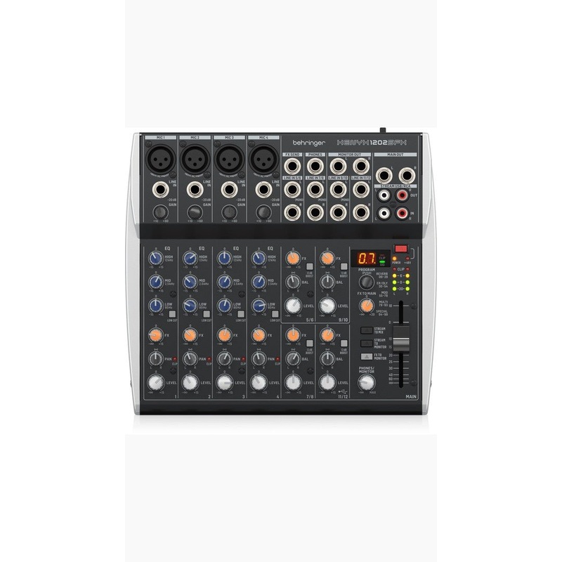 Behringer Xenyx 1202SFX 12 Channel mixer with USB and FX
