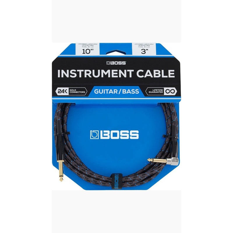 Boss BIC-15A Instrument Cable 15ft AS 15ft/ 4.5m Angled