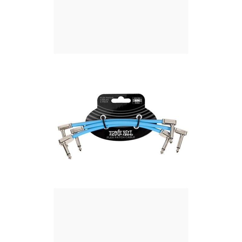 Ernie Ball 6In Patch Cable – 3 Pack