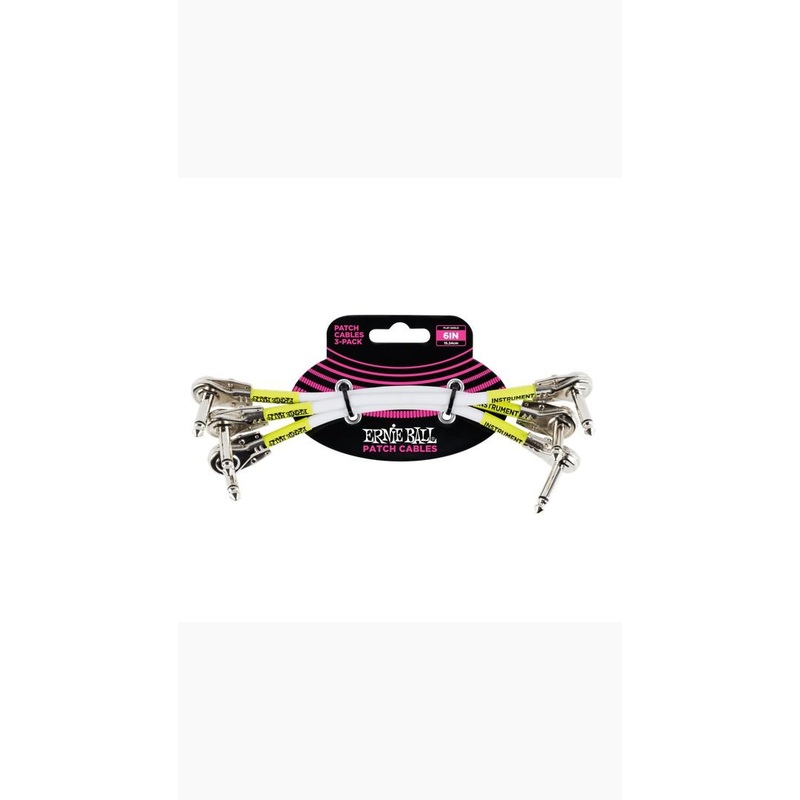 Ernie Ball Classic Patch Cable 6in – 3 Pack