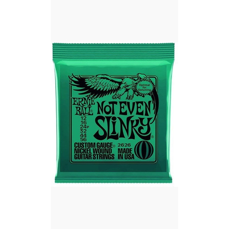 Ernie Ball Not Even Slinky Nickel Wound Electric Guitar Strings – Custom Gauge 12 – 56