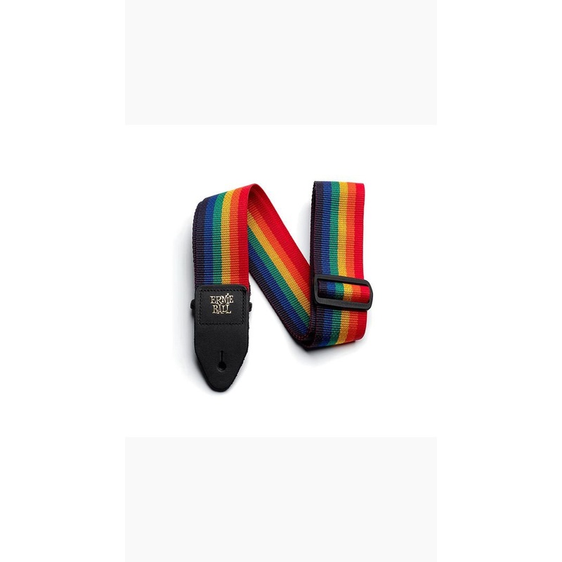 Ernie Ball Polypro Straps|Rainbow|Black|Purple|Grey