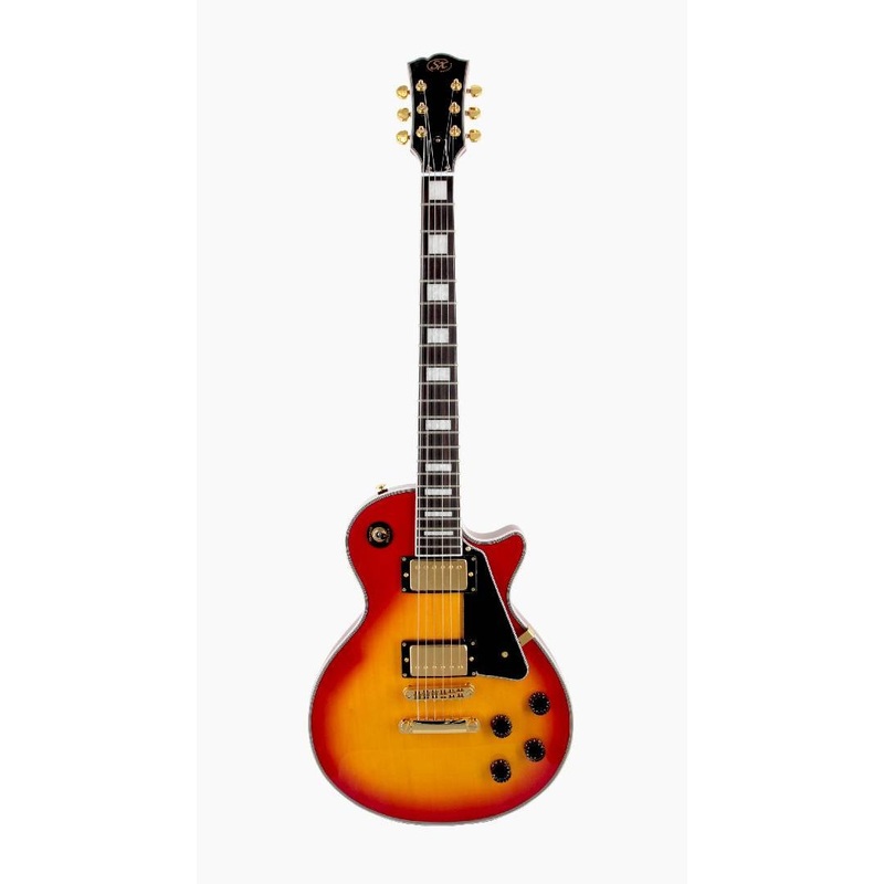 SX Deluxe EH3CS Cherry Sunburst Electric Guitar