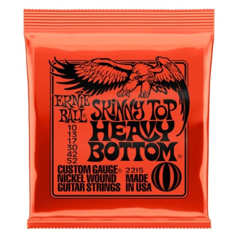 Ernie Ball Skinny Top Heavy Bottom Slinky Nickel Wound Electric Guitar Strings, 10-52 gauge