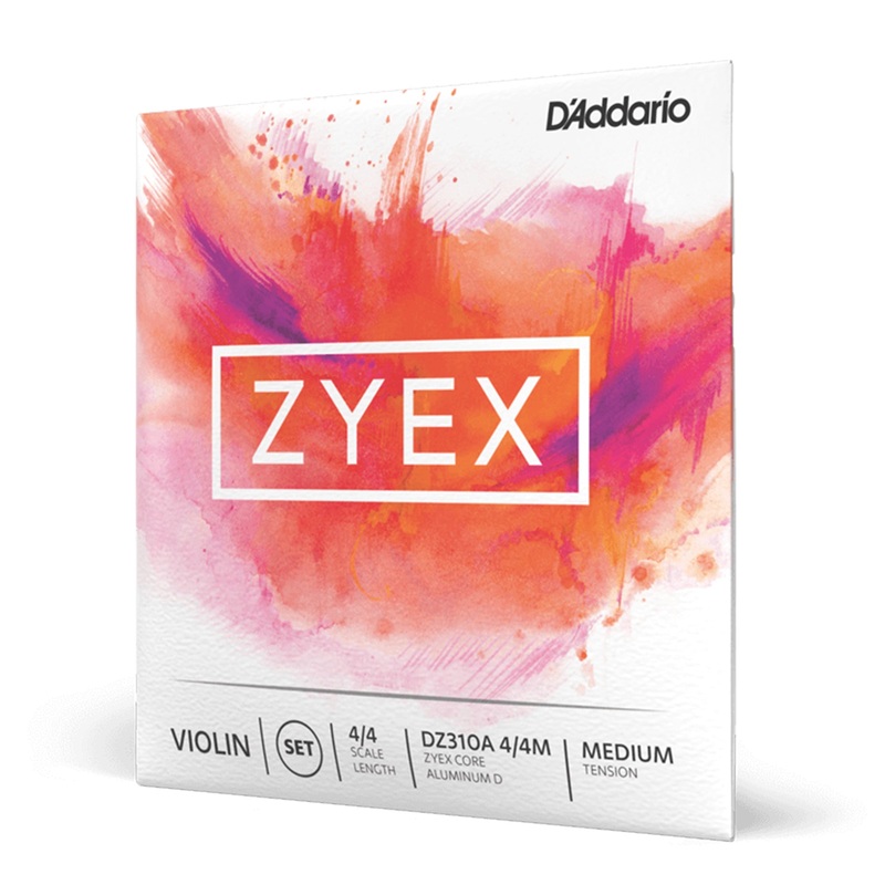 D’Addario Zyex Violin Strings|4/4|3/4|1/2|1/4|1/8