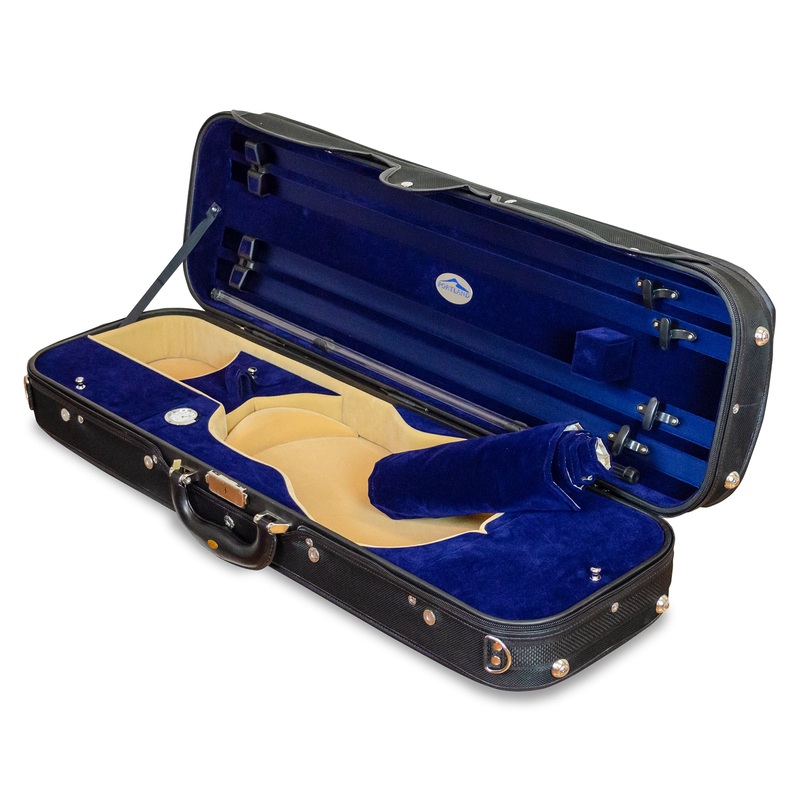 Portland Classic Violin Case|4/4|3/4|1/2|1/4|1/8|Emerald Green|Royal Blue|Burgundy Red|Bubblegum Pink