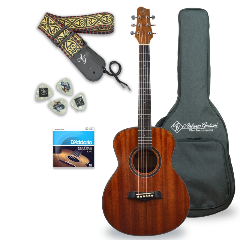 Antonio Giuliani DN-2P Protg Short Scale Acoustic Guitar Outfit