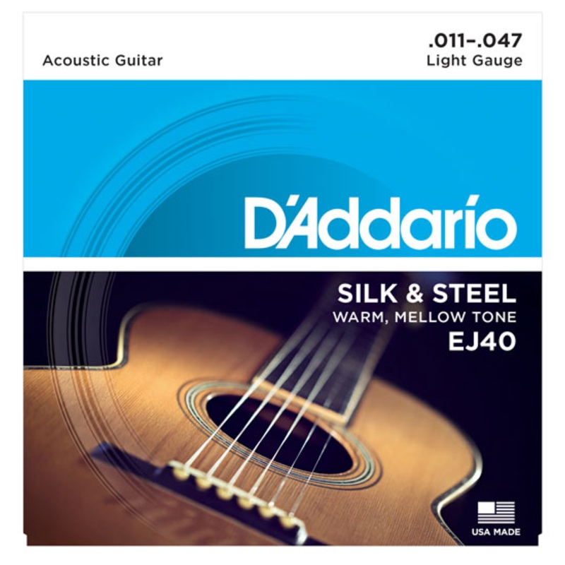 D’Addario EJ40 Silk & Steel 11-47 Guitar Strings
