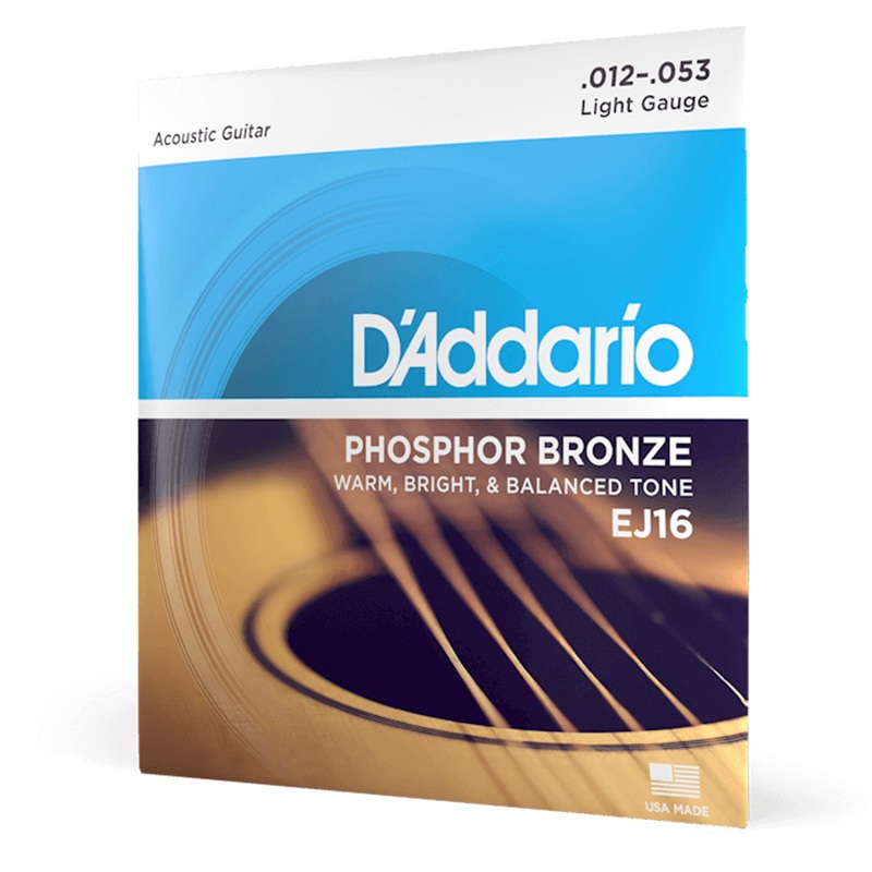D’Addario Phosphor Bronze Light 12-53 Guitar Strings