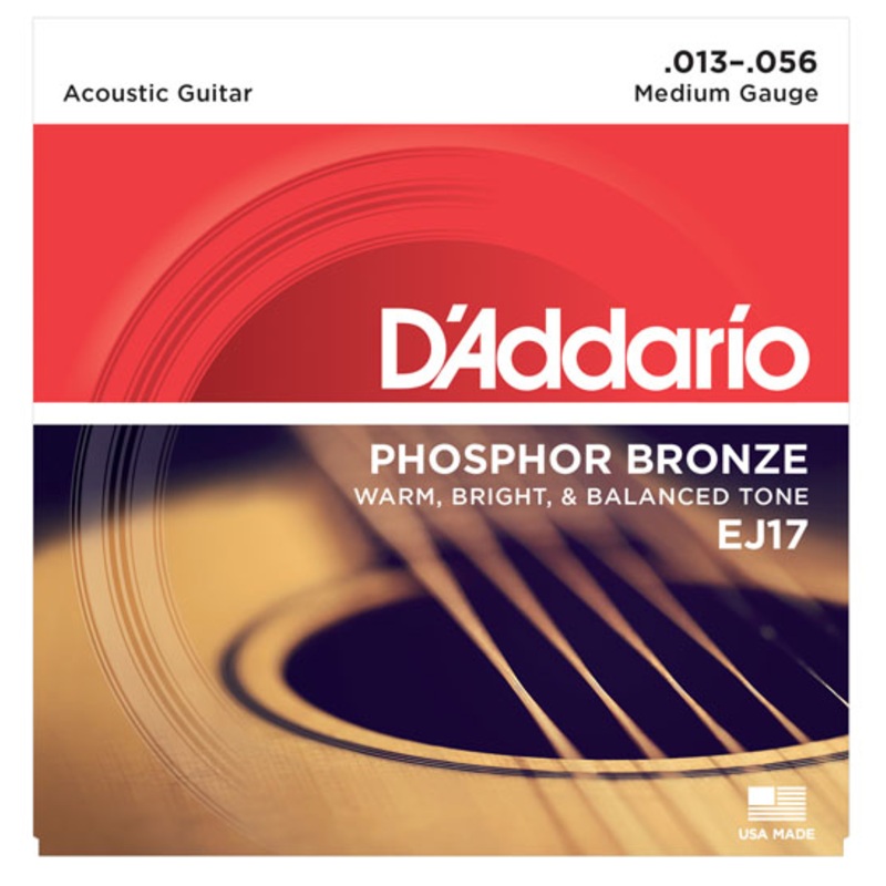 D’Addario Phosphor Bronze Medium 13-56 Guitar Strings