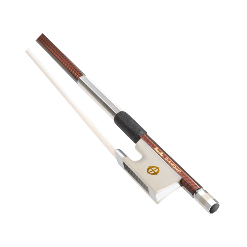 CodaBow Diamond GX (Gold Level) Violin Bow with Xebony Alabaster Frog