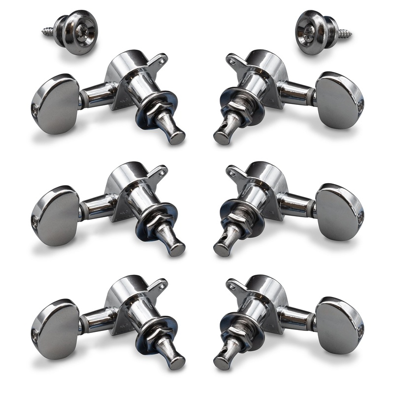 Machine Head Tuners for Guitar With Strap Buttons in Four Colors