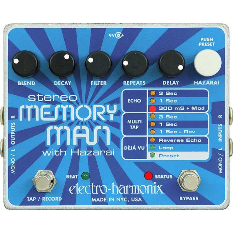 Electro-Harmonix Stereo Memory Man with Hazarai *Free Shipping in the USA*