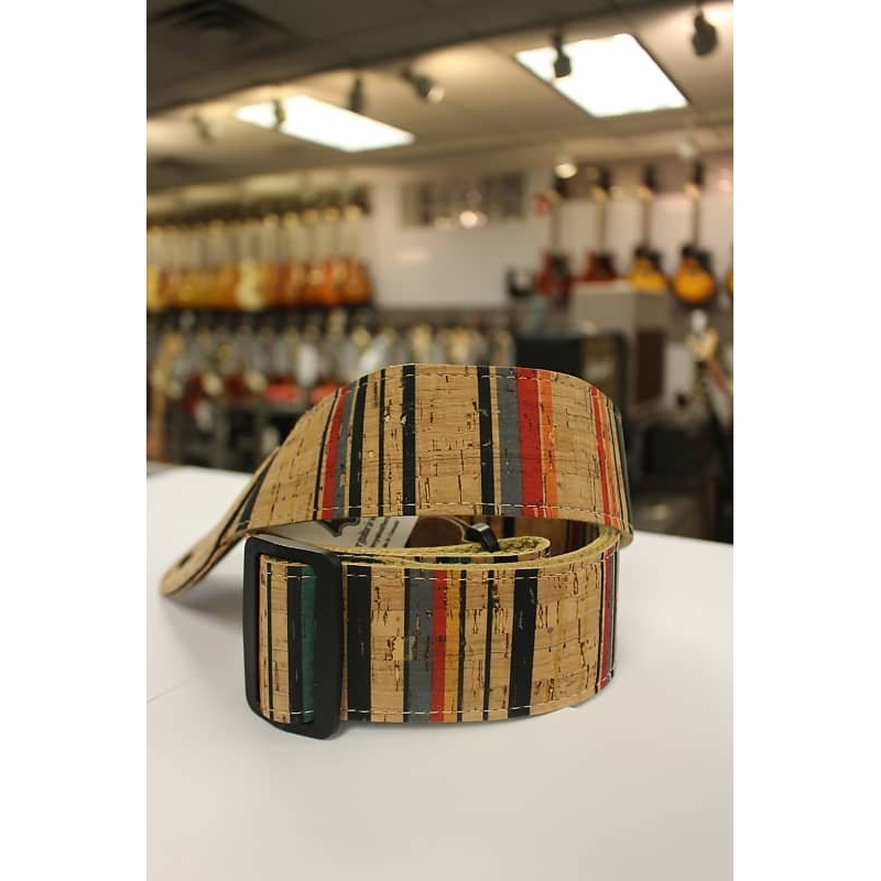 Levy’s Nantucket Cork White, Blue, Red, Yellow Vegan Guitar Strap  MX8-003 *Free Shipping in the USA*