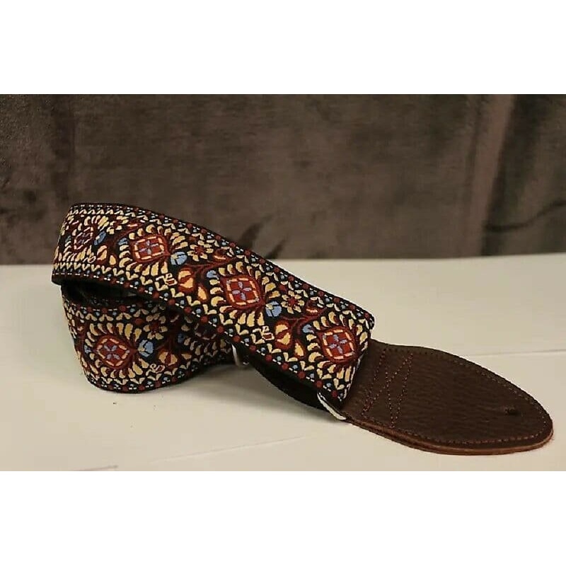 Souldier Hendrix Tobacco Burst Guitar Strap w/Brown Leather Ends *Free Shipping in the USA*