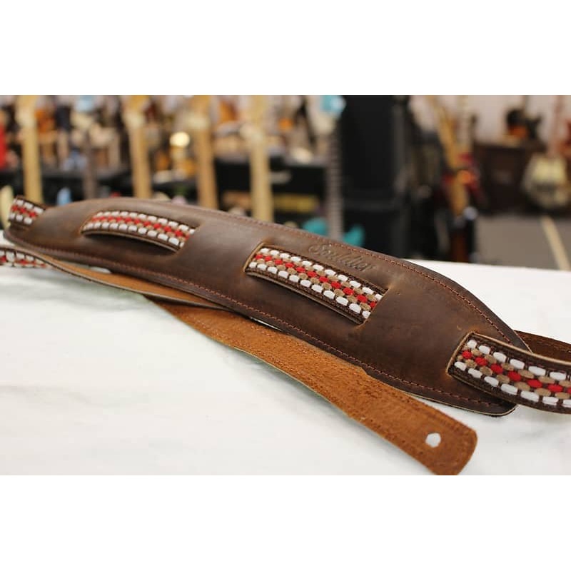 Souldier Ladder Leather Saddle Guitar  Strap *Free Shipping in the USA*
