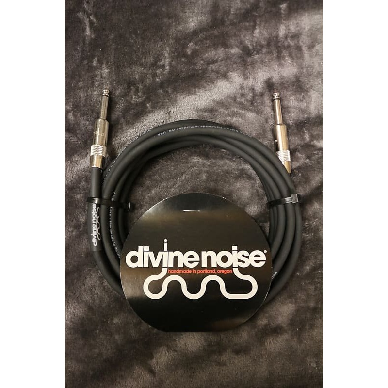 Divine Noise 15ft Instrument Cable ST-ST Black (Straight-Straight) *Free Shipping in the USA*