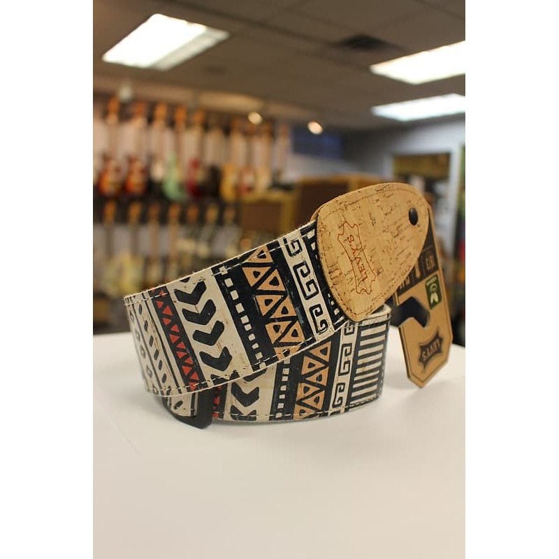 Levy’s Zanzibar Cork White, Black, Red, Blue Vegan Guitar Strap MX8-002 *Free Shipping in the USA*