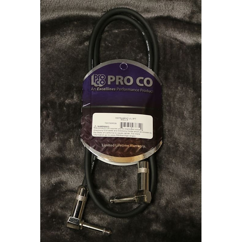 Pro Co Instrument Cable L/L 3 ft EGLL-3 *Free Shipping in the USA*