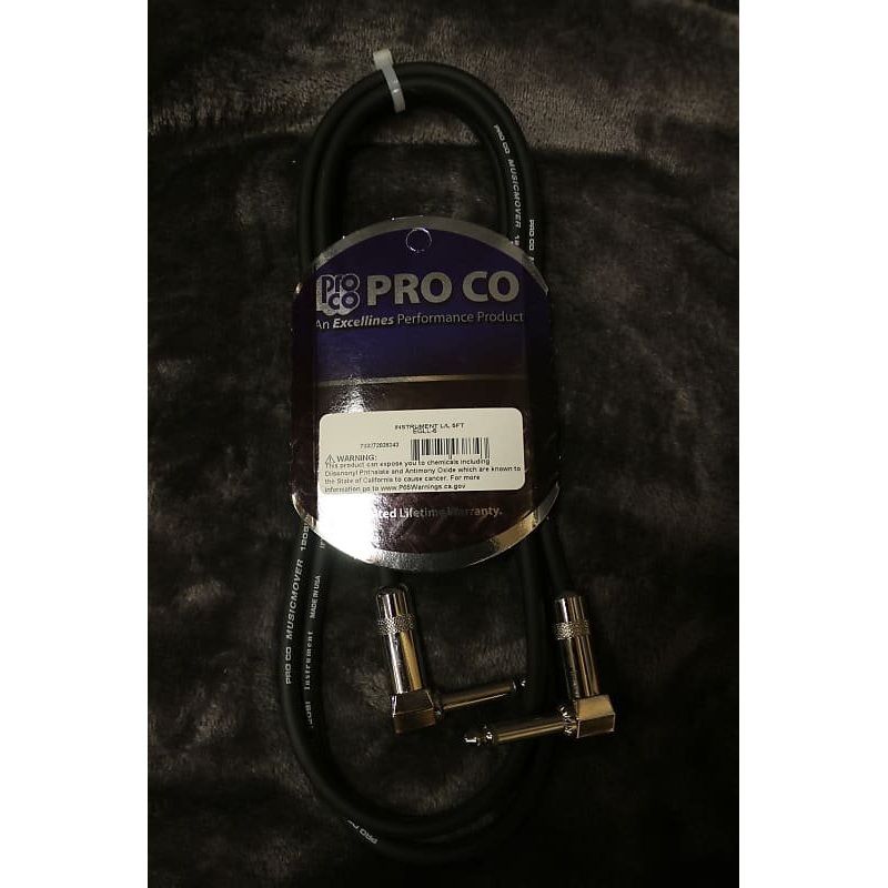 Pro Co Instrument L/L 5 ft EGLL-5 Cable  *Free Shipping in the USA*