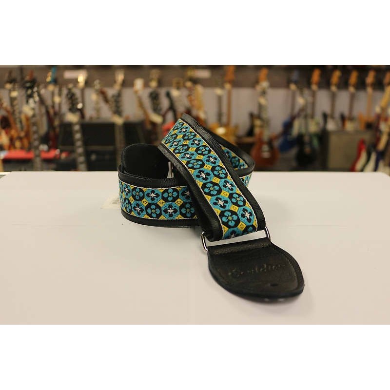 Souldier Norfolk Guitar Strap with Black Leather Ends *Free Shipping in the USA*