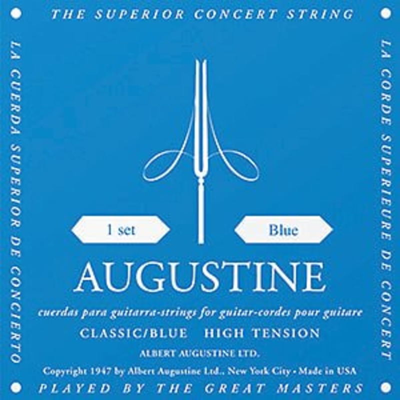 Augustine Blue Classical Guitar Strings – High Tension