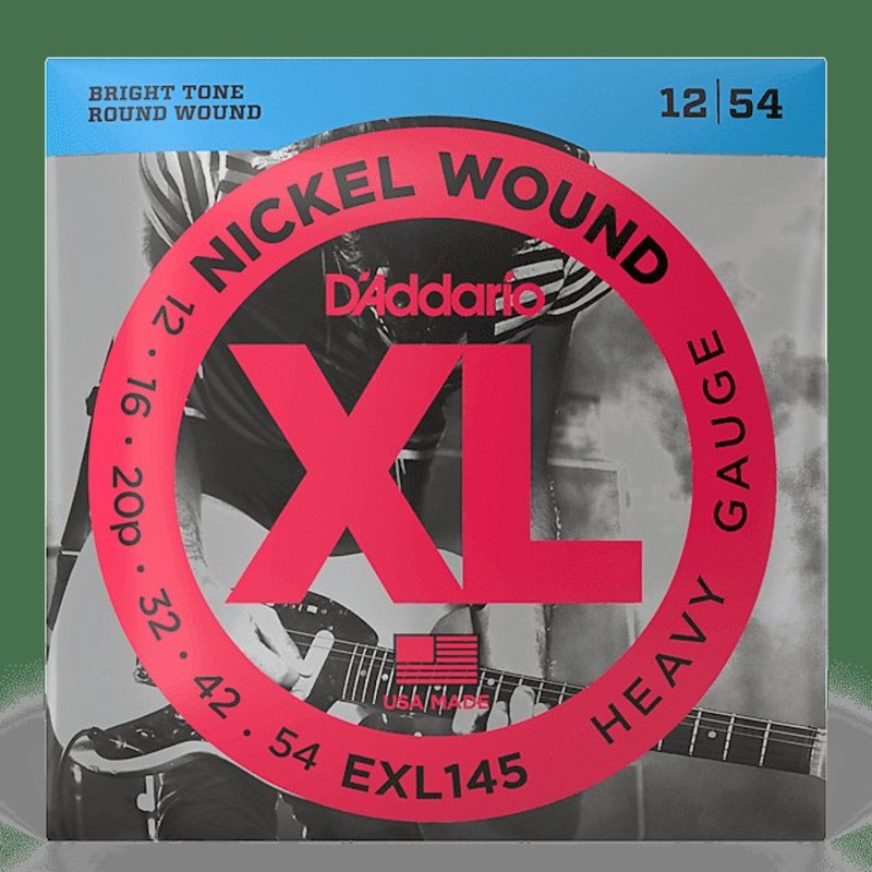 D’Addario EXL145 Nickel Wound Electric Guitar Strings, Heavy Gauge with Plain Steel 3rd