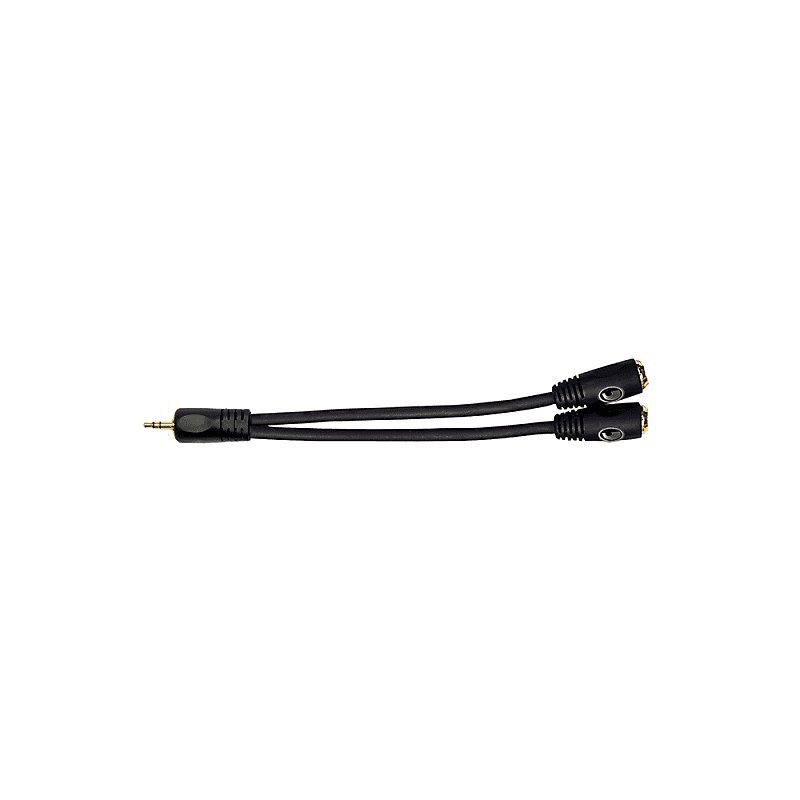 D’Addario Stereo to Dual 1/8 Female Stereo Adapter- PW-P047ZZ